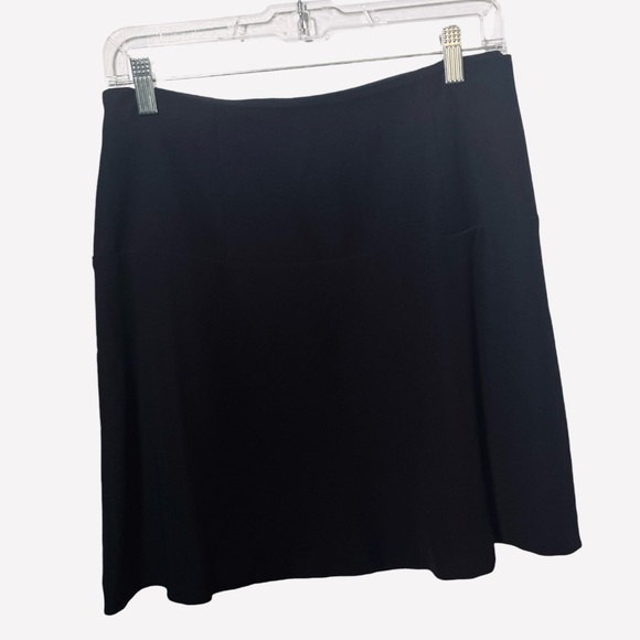 Theory Black Salda Vamp Mini Skirt Size 6 - Picture 1 of 11